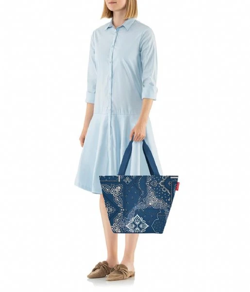 Reisenthel Shopper Medium Bandana Blue - Afbeelding 2